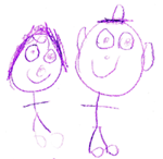 Bill & Jackie as seen thru the eyes of 3 yr old Clarissa